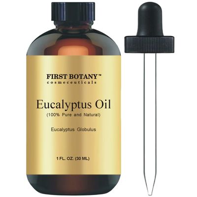 First Botany, 100% Pure Eucalyptus Oil - Premium Eucalyptus Essential Oil for Aromatherapy, Massage, Topical & Household Uses - 1 fl oz