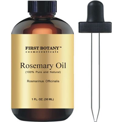 First Botany, 100% Pure Rosemary Essential Oil - Premium Rosemary Oil for Aromatherapy, Massage, Topical & Household Uses - 1 fl oz (Rosemary)