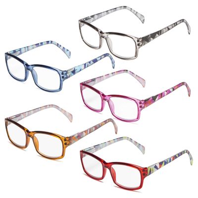 Eyekepper Stylish 5-Pack Ladies Reading Glasses Fashion Readers Women