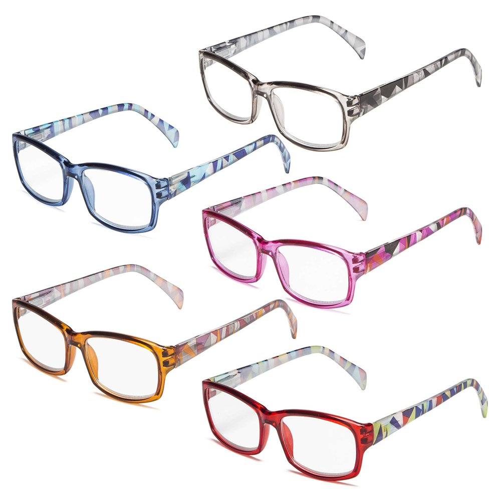 Eyekepper Stylish 5-Pack Ladies Reading Glasses Fashion Readers Women
