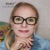 Eyekepper Computer Glasses for Women Oversize Reading Glasses Blue Light Blocking - Grey Tortoise +1.75 view 3