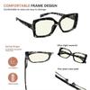Eyekepper Square Reading Glasses for Women Blue Light Blocking Computer Readers - Grey/Tortoise +1.75 view 3