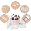 Contact Lens Travel Kit with Cleaner Washer, Portable Contact Box with Mirror Tweezers Remover Tool Solution Bottle for Daily Outdoor (Pink) view 2