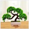 LSHAOBO Small Artificial Bonsai Tree Fake Potted Pine Tree Bonsai Plant Fake Bonsai, Suitable for Window Sill Garden Desktop Display,7 Inches view 1