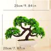 LSHAOBO Small Artificial Bonsai Tree Fake Potted Pine Tree Bonsai Plant Fake Bonsai, Suitable for Window Sill Garden Desktop Display,7 Inches view 2