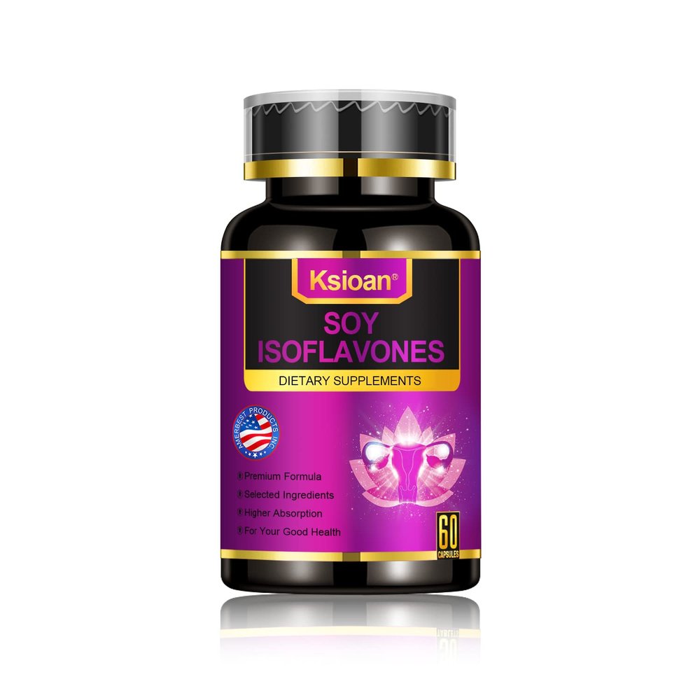 Ksioan Soy Isoflavones Supplement for Women, Supports Menopausal Health with Damiana, Wild Yam, Grape Seed Extract