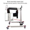 Patient Transfer Lift Wheelchair Shower Wheelchair Patient Lift for Home, Adjustable seat Height, Includes Toilet seat with Hole, Portable car Lift, Elderly Lift Chair, Bed to Toilet view 3