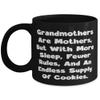 Brilliant Grandmother, Grandmothers Are Mothers, But With More Sleep, Fewer Rules, Funny 11oz 15oz Mug For Grandmom From Grandchild view 1