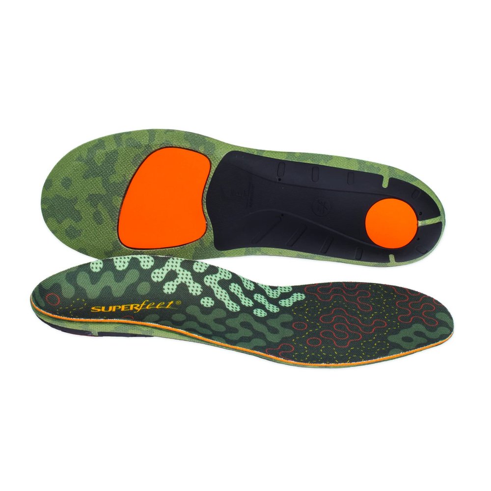 Superfeet Hike Cushion Insoles - Trim-to-Fit Flexible Arch Support Inserts for Hiking Boots or Shoes - Professional Grade - 7.5-9 Men / 8.5-10 Women