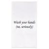 Gift Boutique 100 Funny Bathroom Guest Napkins Disposable Paper Pack Wash Your Hands No Seriously Dinner Hand Napkin for Powder Room Wedding Holiday Anniversary Bridal Shower Party Decorative Towel view 1