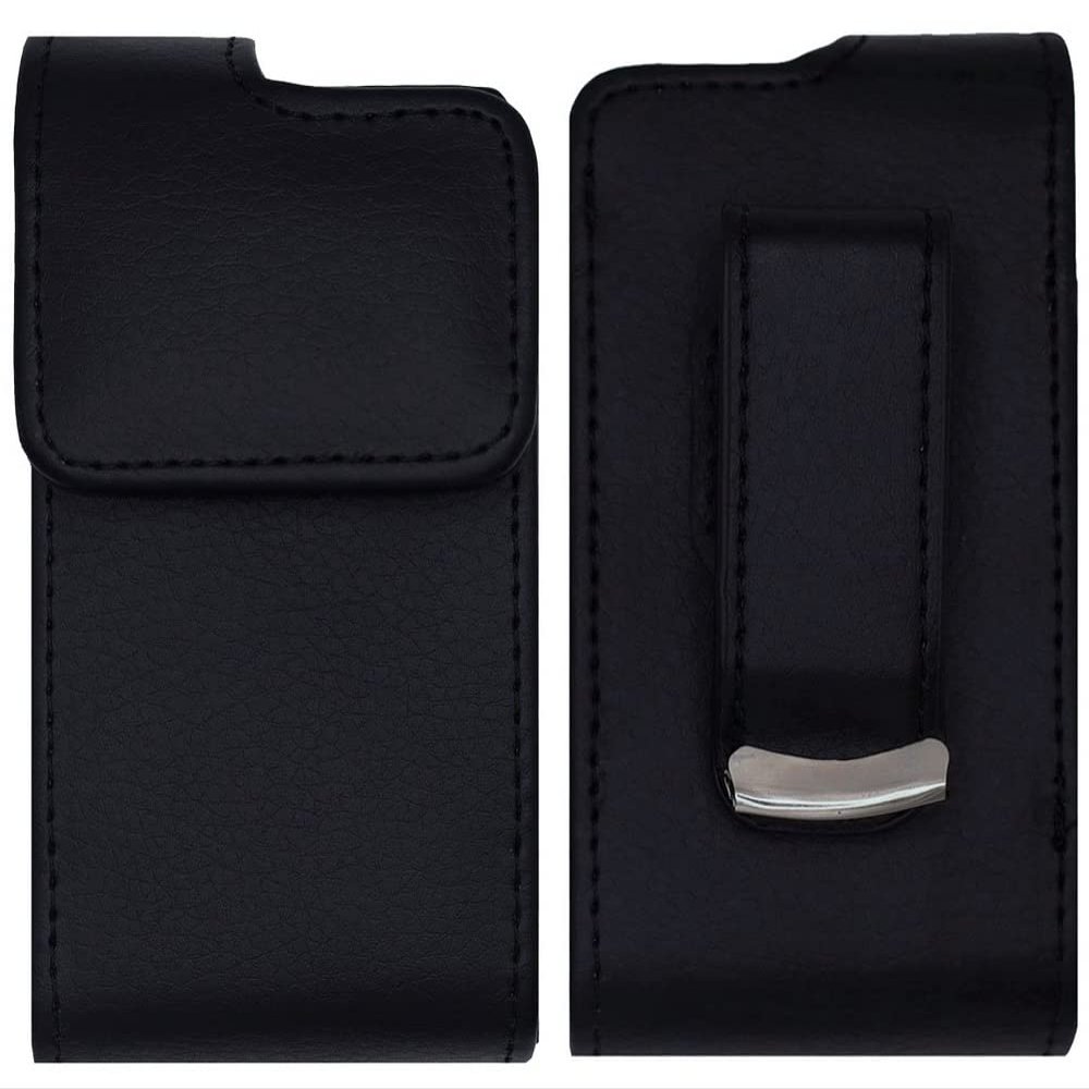 2nd Gen Premium Pouch Case with Belt Clip for Medtronic MiniMed Insulin Pumps (All Models) (Vertical/1-A/BLACK)
