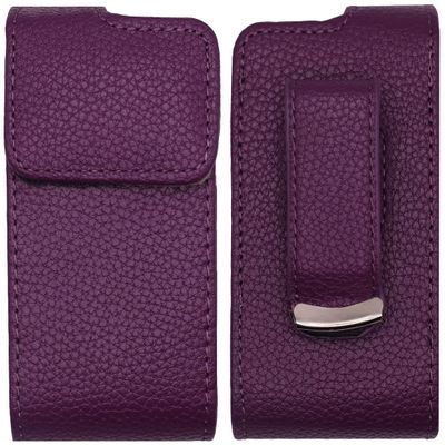 2nd Gen Premium Pouch Case with Belt Clip for Medtronic MiniMed Insulin Pumps (All Models) (Vertical/1-A/PURPLE)