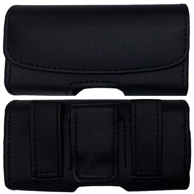 2nd Gen Premium Pouch Case with Belt Clip for Medtronic MiniMed Insulin Pumps (All Models) (Horizontal/1-A/BLACK)