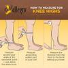 Allegro Womens 15-20 mmHg Compression Stockings, 265 Soft Heather Opaque Microfiber, Thigh High Supports view 2