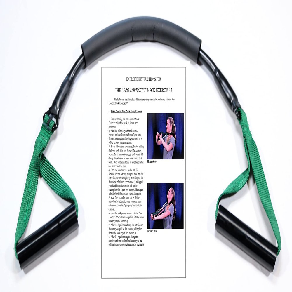 ProPosture(tm) Neck Exerciser Easy, Medium, Firm Resistant Band for Rehabilitation (Made in USA) (Firm)