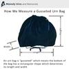 Medium Green Rainbow Bridge Velvet Cremation Urn Bag 10-Pack - Velvet Cotton Bags for Urns - Medium Size 9"L x 6"W x 13"H - Great for Holding a Pet Urn Measuring 11"H or Smaller view 3