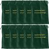 Large Green Velvet Rainbow Bridge Cremains Bags for Ashes 10-Pack - Large Size 10"L x 12"H - for Holding 230 Cubic Inches of Pet Cremains - Includes Plastic Bags for Ashes view 1