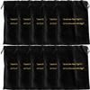 Extra Large Black Velvet Rainbow Bridge Cremains Bags for Ashes 10-Pack - Extra Large Size 13"L x 15"H - for Holding 400 Cubic Inches of Pet Cremains - Includes Plastic Bags for Ashes view 1