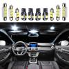 10pcs White Canbus LED Interior,for Dacia Duster 2 2018 2019 2020 Reading Ceiling Cargo Lights Dome Map Roof Light Bulbs Kit view 1