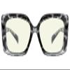 Eyekepper Square Reading Glasses for Women Blue Light Blocking Computer Readers - Grey/Tortoiseshell +1.00 view 1