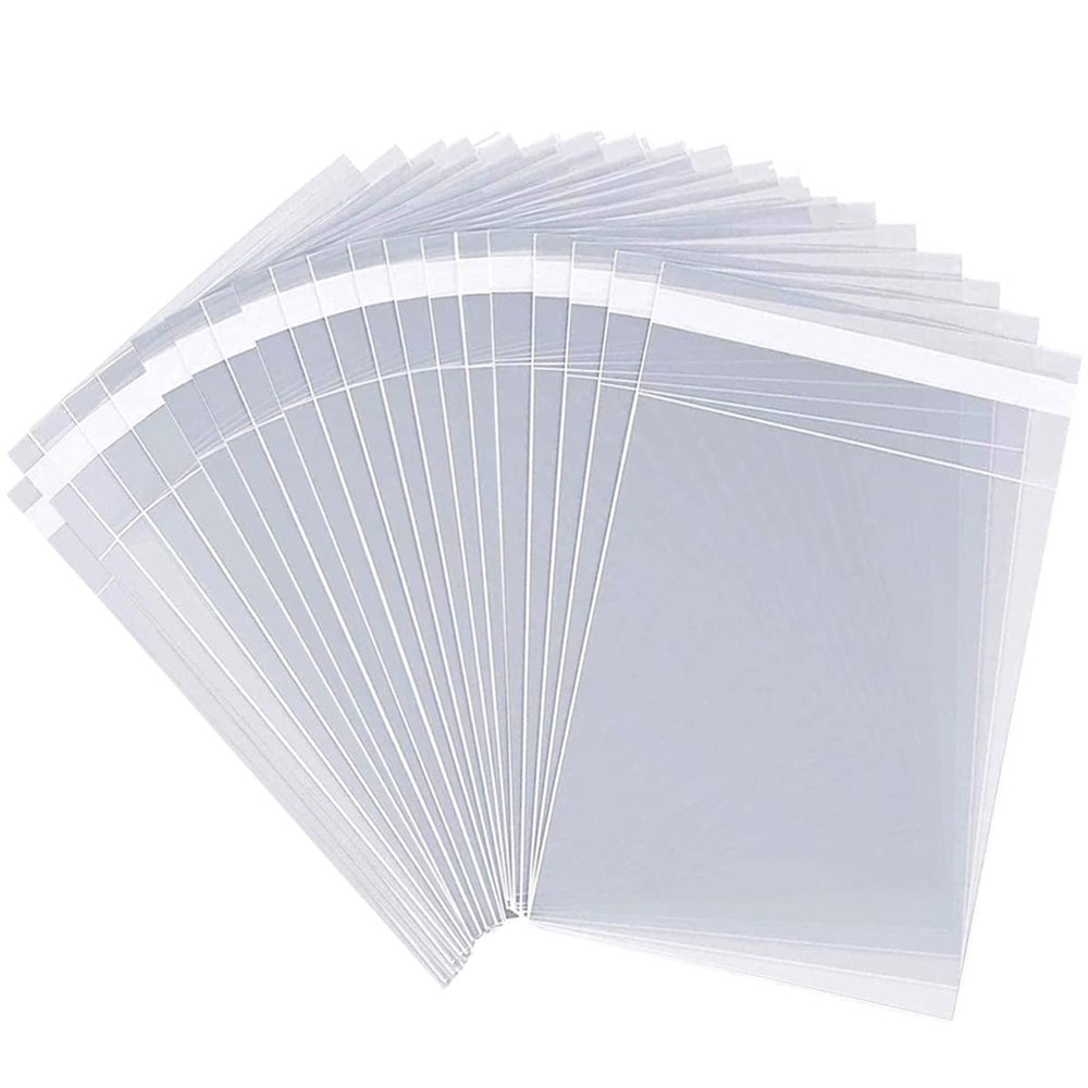 LEOSINDA 10000pcs 4 X 6" Clear Resealable Cellophane Bags Treat Bags Cookie Bags Cello Candy Bags Self Sealing Adhesive Gift Wrap Plastic Small Business Packaging 1.3mil