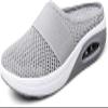 Dosurgorn Women's Air Cushion Slip-On Walking Shoes- Orthopedic Diabetic Walking Shoes, Mesh Orthopedic Diabetic Walking Shoes (Grey, 7, Numeric_7) view 1
