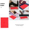 FOMIYES Reflexology Foot Massage Pad - Acupressure Mat for Blood Circulation, Stress Reliefs, and Foot Health, Home Therapy Massaging Plate (Red) view 4