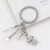 airgoesin 10pcs Toothbrush Toothpaste Keychain Metal Pendant Key Ring for Birthday Keychain for Kids Children Adults Giveaways view 3