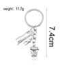 airgoesin 10pcs Toothbrush Toothpaste Keychain Metal Pendant Key Ring for Birthday Keychain for Kids Children Adults Giveaways view 4
