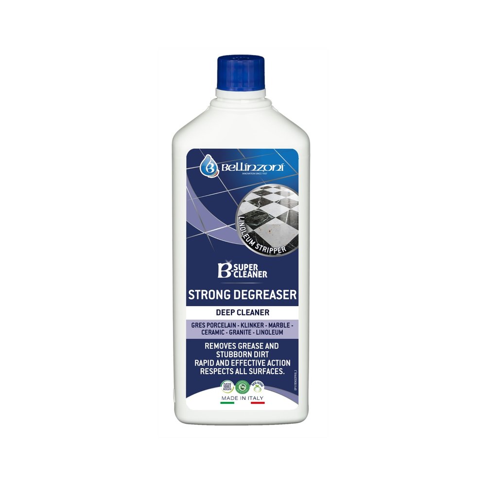 Bellinzoni B-Super Cleaner Degreasing Solvent Cleaner for Stone & Hard Surfaces, 1 L (33.8 fl oz)