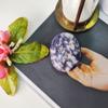 Shubhanjali Iolite Natural Crystal Oval Purple Palm Stone,Soap for Relaxation,Meditation and Crystal Healing,Pack of 1 view 4