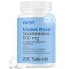 Curist Guaifenesin 600 mg Extended Release Tablets (200 Dye-Free Tablets) - Expectorant Mucus Relief, Generic Guaifenesin 600 mg, (Bulk Pack) view 1