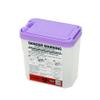 FINEPRO 0.2L(0.2Qts.) Size Portable Pen-Needle Disposal Container Diabetes Care (0.2L, Purple+Clear, 1) view 1