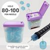 FINEPRO 0.2L(0.2Qts.) Size Portable Pen-Needle Disposal Container Diabetes Care (0.2L, Purple+Clear, 1) view 3