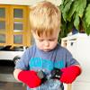Bamboo Mittens for Eczema, Age 3-4 Kids, Dry Skin, Eczema Gloves, Overnight Moisturizing for Children, 3 Pairs view 3
