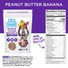 Blue Stripes Whole Cacao Granola - Gluten Free Dark Chocolate Granola for Cereal, Oatmeal, Yogurt, 5g Protein Per Serving, Source of Fiber, Vegan, Low Sugar - Peanut Butter Banana, 8 oz view 3