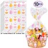 AnapoliZ Cellophane Wrap Bags | (10 Pcs) X-Large 24 in X 30 in | 2.5 Mil Thick Crystal Clear Cellophane Bags for Easter Gifts for Wrapping | Easter Bunny & Eggs Baskets Bags view 3