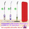 6 Pack Reusable Mop Pads Compatible with Swiffer PowerMop, Wood Floor Pads Microfiber Mop Replacement Refills Machine Washable for All Floor Surfaces view 2