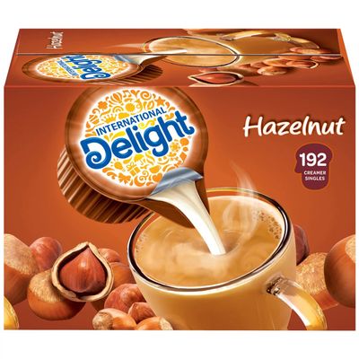 International Delight Hazelnut Coffee Creamer Single Serve 192 Count