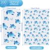 Yisong 100 Pcs Turtle Disposable Hand Towels Paper Napkins for Bathroom Guest Decorative Soft Towels Ocean Party Supplies Summer Sea Decoration for Graduation Birthday Holiday Wedding Baby Shower view 2