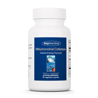Allergy Research Group Mitochondrial Cofactors - Mitochondrial Supplements, CoQ10, Mitochondria Support with Cellular Energy Formula, Hypoallergenic, Vitamin B6 & Magnesium - 90 Vegetarian Capsules