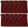 Extra Large Burgundy Velvet Cremains Bags for Ashes 10-Pack - Extra Large Size 13"L x 15"H - for Holding 400 Cubic Inches of Pet or Human Cremains - Includes Plastic Bags for Ashes view 1