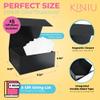 Kiniu 5Pack Black Gift Boxes with Lids Bulk - Gift Boxes for Presents with 25PCS White Tissue Paper - Black Gift Box Set - Collapsible Magnetic Closure Box for Bridesmaid Proposal Boxes, Groomsman Box, Wedding, Birthday, Shirt - 9.25x9.25x3.75 Inches view 3