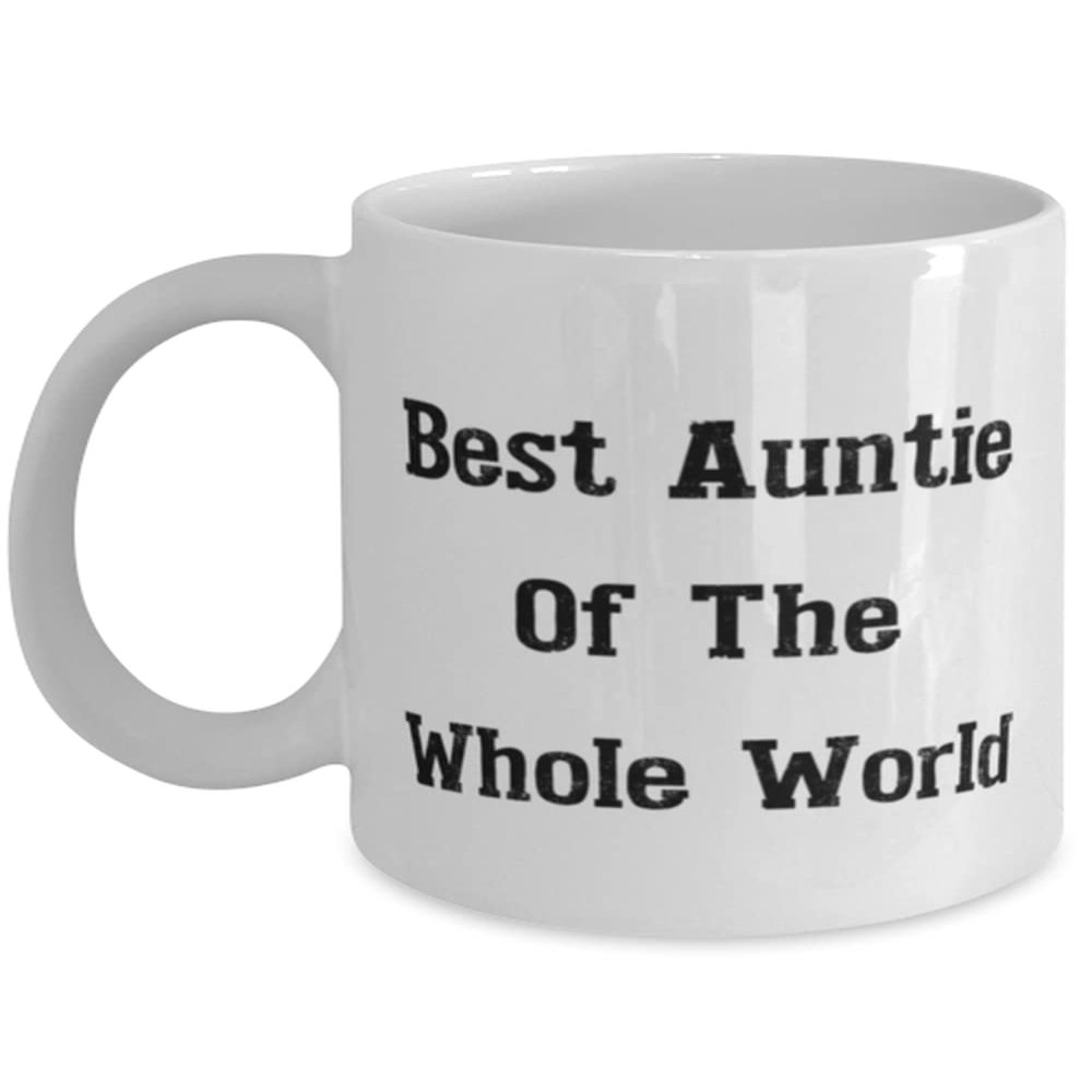 Best Aunt 11oz 15oz Mug, Best Auntie Of The Whole World, For, Present From Niece, Cup For Aunt