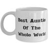 Best Aunt 11oz 15oz Mug, Best Auntie Of The Whole World, For, Present From Niece, Cup For Aunt view 1