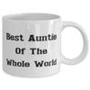 Best Aunt 11oz 15oz Mug, Best Auntie Of The Whole World, For, Present From Niece, Cup For Aunt view 2