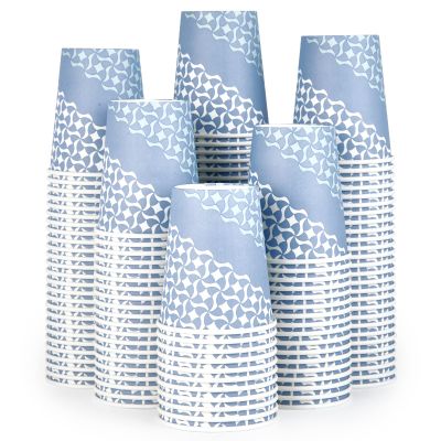 MUCHII 8 oz Paper Cups, 300 Count Disposable Coffee Cups for Hot Beverages, Water, Juice, or Tea