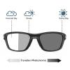 Photochromic full lens Reading Glasses for Mens and Womens Square Sports Transition Sunglasses Readers 0~+4.00 (black, 1.75, multiplier_x) view 3