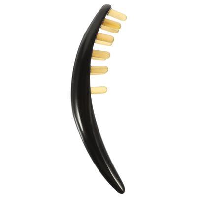 1pc Ox Horn Massage Comb Massager for Scalp Back and Smooth Edges for Safe Use for Relaxation and Meridian Therapy