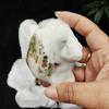 Shubhanjali Natural Cashew Opal Crystals Raw Rough Stones for Reiki Stones Healing 250 Gm Approx- Off White view 2